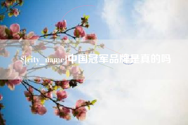 漯河中国冠军品牌是真的吗