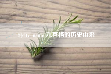漯河九宫格的历史由来