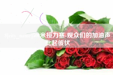 漯河500米接力赛-观众们的加油声此起彼伏