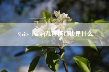 漯河九宫格口诀是什么