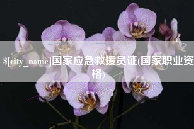 漯河国家应急救援员证(国家职业资格)