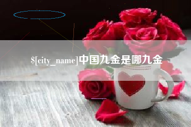 漯河中国九金是哪九金