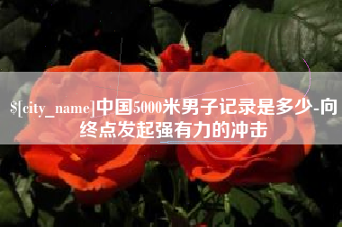 漯河中国5000米男子记录是多少-向终点发起强有力的冲击