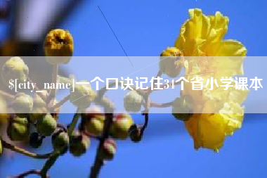 漯河一个口诀记住34个省小学课本