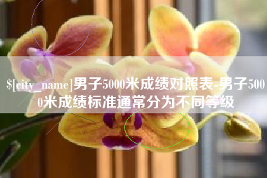 漯河男子5000米成绩对照表-男子5000米成绩标准通常分为不同等级