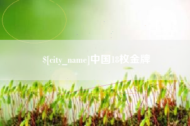 漯河中国18枚金牌