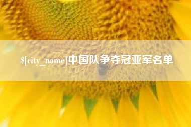 漯河中国队争夺冠亚军名单