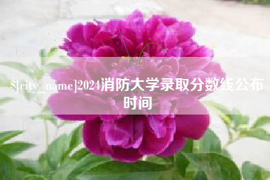 漯河2024消防大学录取分数线公布时间
