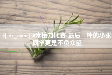 漯河50米接力比赛-最后一棒的小张同学更是不负众望