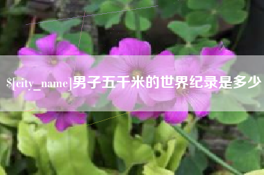 漯河男子五千米的世界纪录是多少