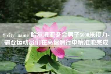 漯河哈尔滨亚冬会男子5000米接力-需要运动员们在高速滑行中精准地完成