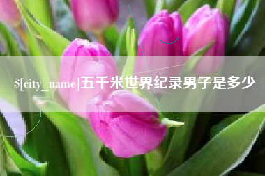 漯河五千米世界纪录男子是多少