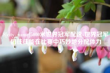 漯河5000米世界冠军配速-世界冠军们往往能在比赛中巧妙地分配体力