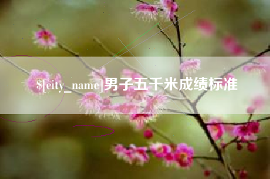 漯河男子五千米成绩标准