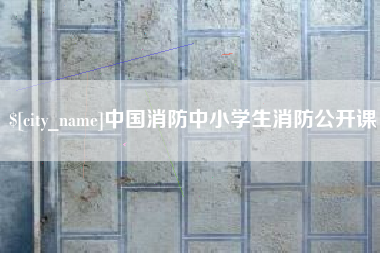 漯河中国消防中小学生消防公开课