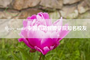 漯河中国消防救援学院知名校友