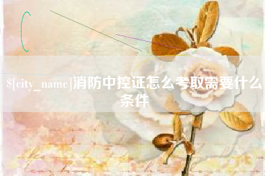 漯河消防中控证怎么考取需要什么条件