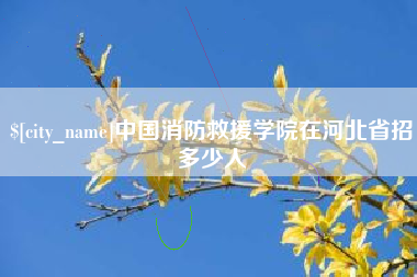 漯河中国消防救援学院在河北省招多少人