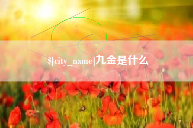 漯河九金是什么