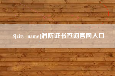 漯河消防证书查询官网入口