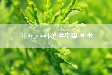 漯河2020年中国5000米