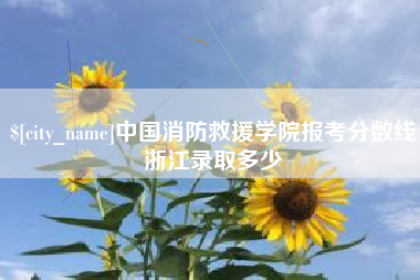 漯河中国消防救援学院报考分数线浙江录取多少