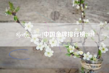 漯河中国金牌排行榜2024