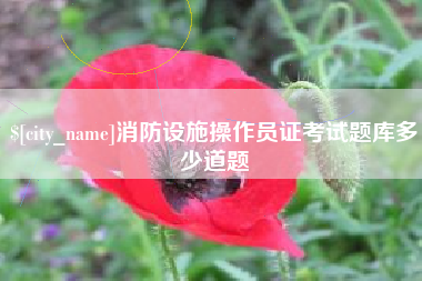 漯河消防设施操作员证考试题库多少道题