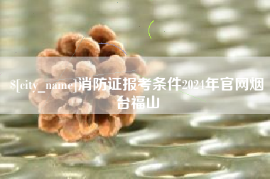 漯河消防证报考条件2024年官网烟台福山